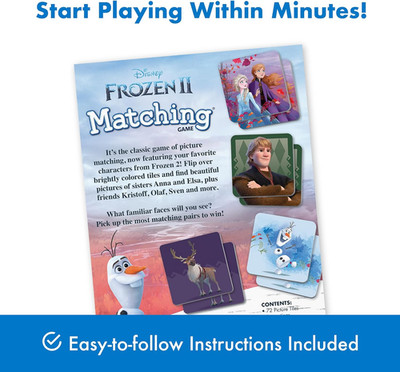 Frozen 2 Memory Matching Game for Kids Ages 3-5 - Toddler Learning & Educatio...