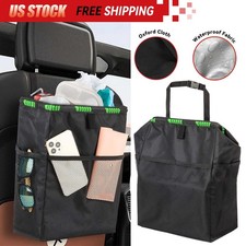 Waterproof Car Trash Can Garbage Waste Bin Bag Organizer Vehicle Travel Portable