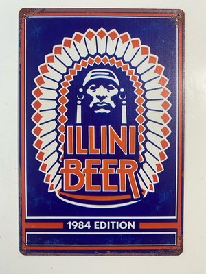Illinois University Fighting Illini Beer Sign - Retro 1984 - Great Lakes Brewing