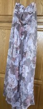 Olia Strapless Floral Maxi Dress Size L
