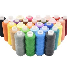 Sewing Thread 30 Colors Sewing Industrial Machine and Hand Stitching 250 Yard...