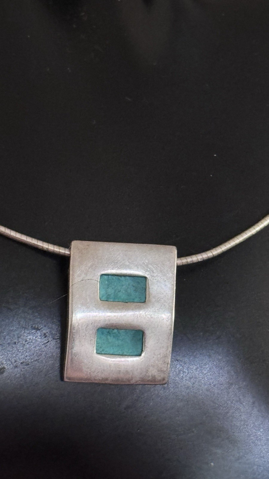 Set Sterling Silver 925 Cable Chocker Necklace Pe… - image 3