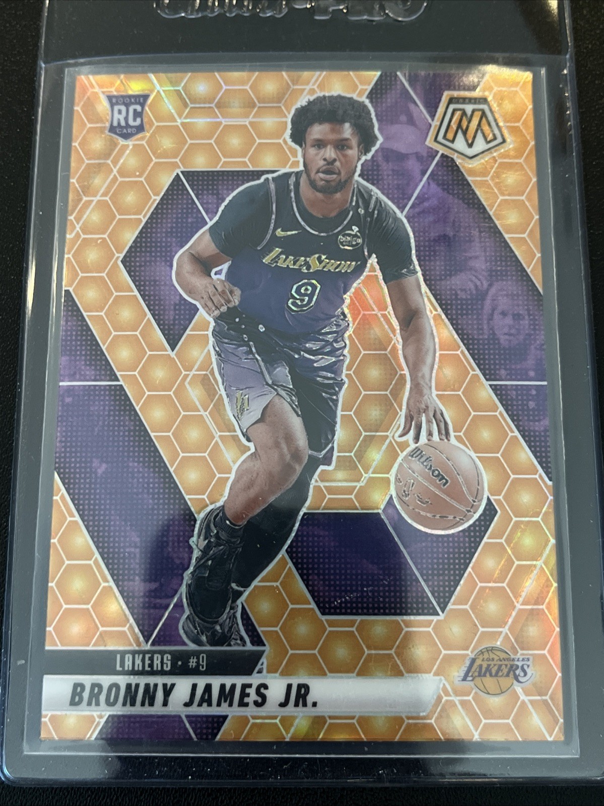 2024-25 Panini Mosaic - Rookies Bronny James #214 Honeycomb Mosaic Prizm (RC)