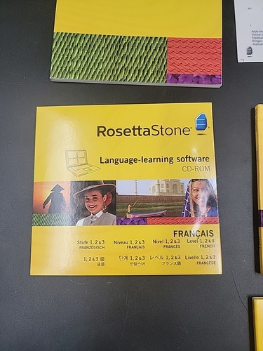 Rosetta Stone French Francais Levels 1, 2 & 3 Version With Cd And 3 Audio Cds. - Picture 2 of 3