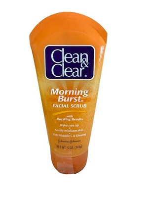 Clean & Clear Morning Burst Facial Scrub with Bursting Beads Net Wt. 5 oz / 141g