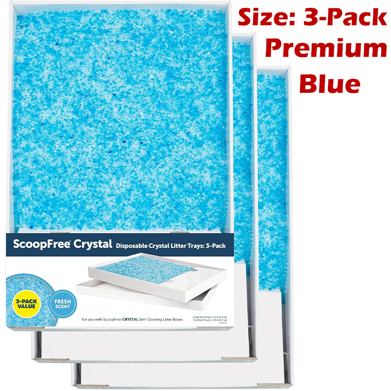 PetSafe ScoopFree Crystal Cat Litter Tray Refill Disposable Fresh Scent 3 Pack!!