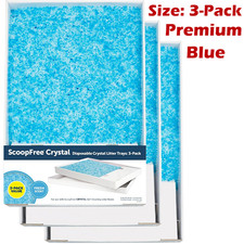 PetSafe ScoopFree Crystal Cat Litter Tray Refill Disposable Fresh Scent 3 Pack 
