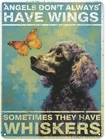 Vintage Wall Poster Metal Plaque,Tin Metal Signs Angels Don't Always Have Wings