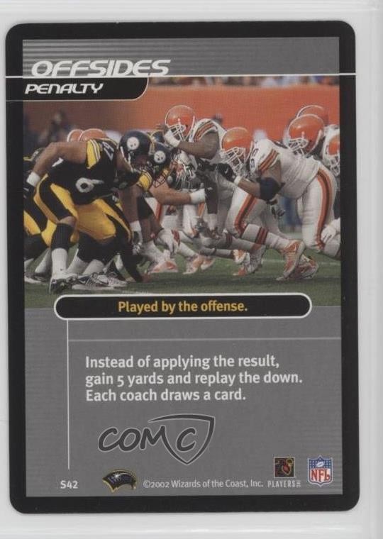 2002-03 NFL Showdown Strategy Penalty Offsides #S42 0b5
