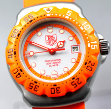 TAG HEUER 373.508 Formula 1 Professional 200m Orange 30mm Quartz Women's Watch