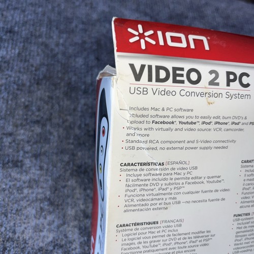 ION Video 2 PC VHS VCR to Computer USB Video Conversion System Transfer Movies - 第 3/5 張圖片