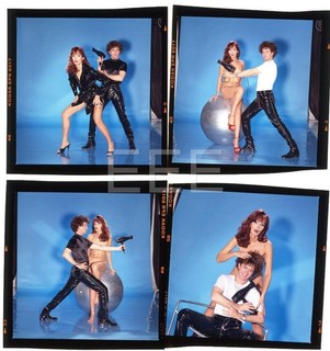 4 Sexy Hair Salon Fashion Model Harry Langdon Transparency w/rights Lot 4K