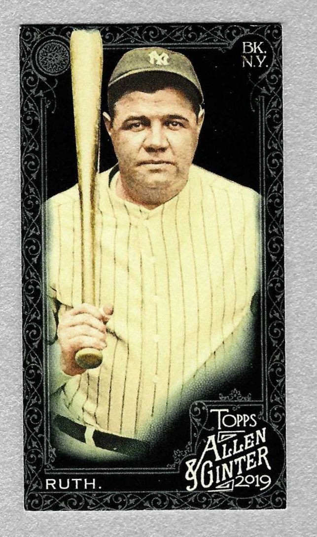 BABE RUTH 2019 TOPPS ALLEN & GINTER X MINI #3