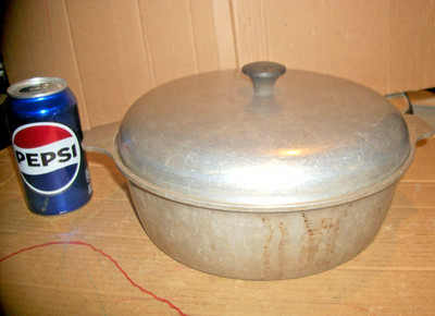 Vintage Maco's Thick Aluminum Chicken Fryer/Dutch Oven/Casserole Pan With Lid