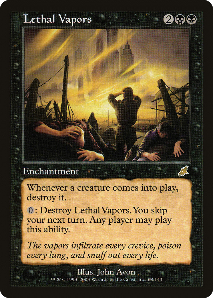 Lethal Vapors #68 (HP) Scourge SCG Magic MTG