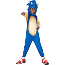 Rubies Costume Sonic The Hedgehog classico Tg.S (7/8 anni) 122-128 cm, Tuta con 