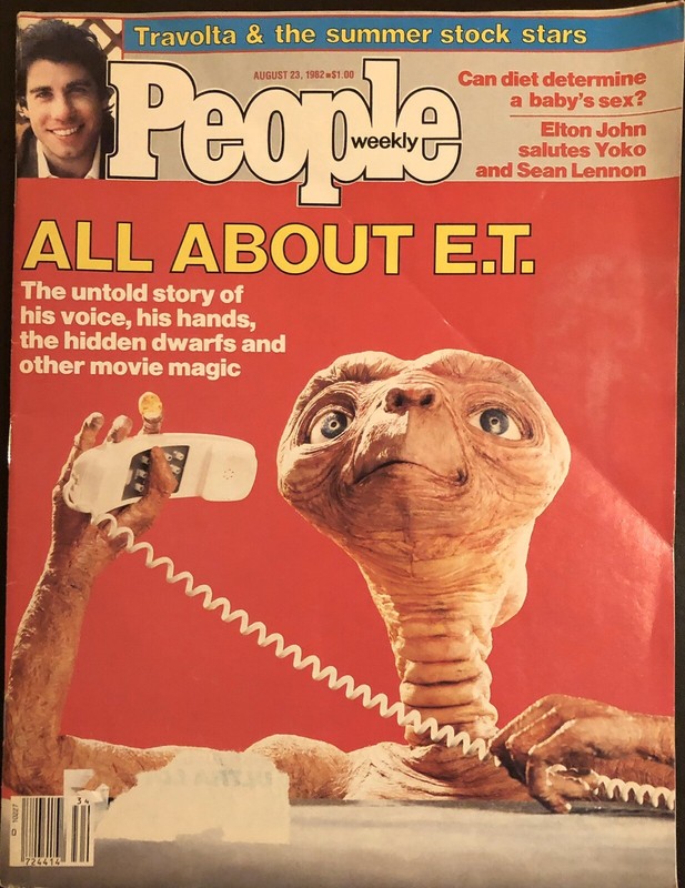 People Weekly 1982 August 23, All About E.T. Travolta,Elton John salutes Yoko