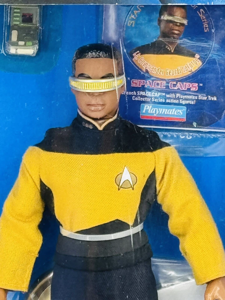 Serie de coleccionistas de Star Trek Teniente comandante Geordi LaForge Playmates 1995 Foto 3 de 4
