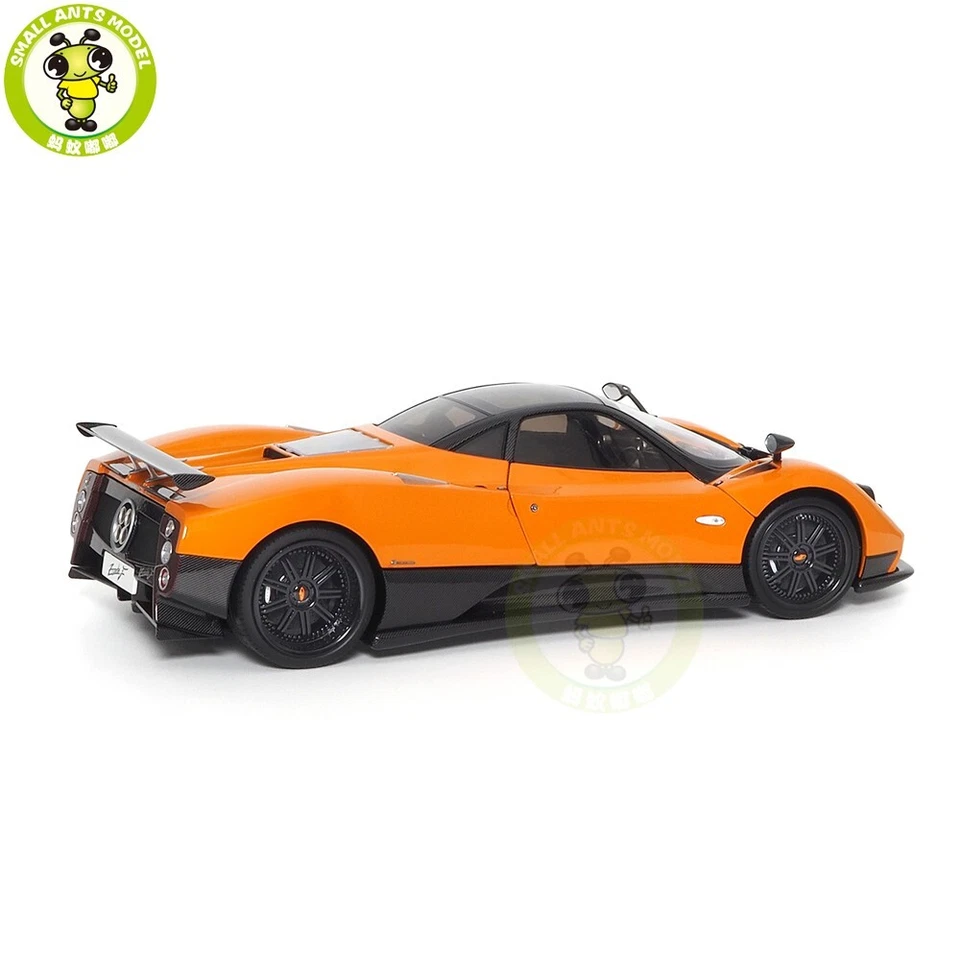 1/18 PAGANI ZONDA F 2005 Arancio St. Tropez 几乎真实压铸模型汽车礼物 — 第 4/4 张图片