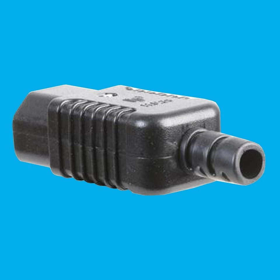 2x 3 Pin IEC Male Kettle Socket Rewireable C14 Straight Plug Adapter Converter - Image 3 of 4
