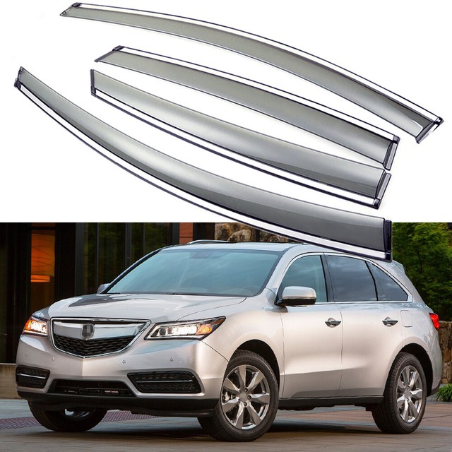 4x Car Window Visor Vent Deflector Sun/Rain Guards for Acura MDX 2014