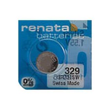 1 x Renata 329 Watch Batteries, 0 MERCURY equivalent SR731SW