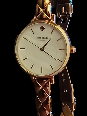 Kate Spade Metro Mother Of Pearl Yellow Gold Tone Ksw1466  display picture 2