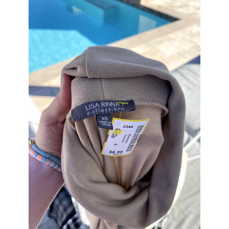 Túnica Lisa Rinna Colección Cuello Capucha con Detalle de Costura Hthr Avena ~ XS Foto 2 de 4