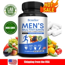 Men's Daily Multivitamin - Vitamins and Minerals - Energy Supplement 120 caps