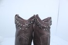 FRYE JENNY STUDED BOOTIES SIZE 8 B BROWNS IN GREAT CONDITION — photo 8