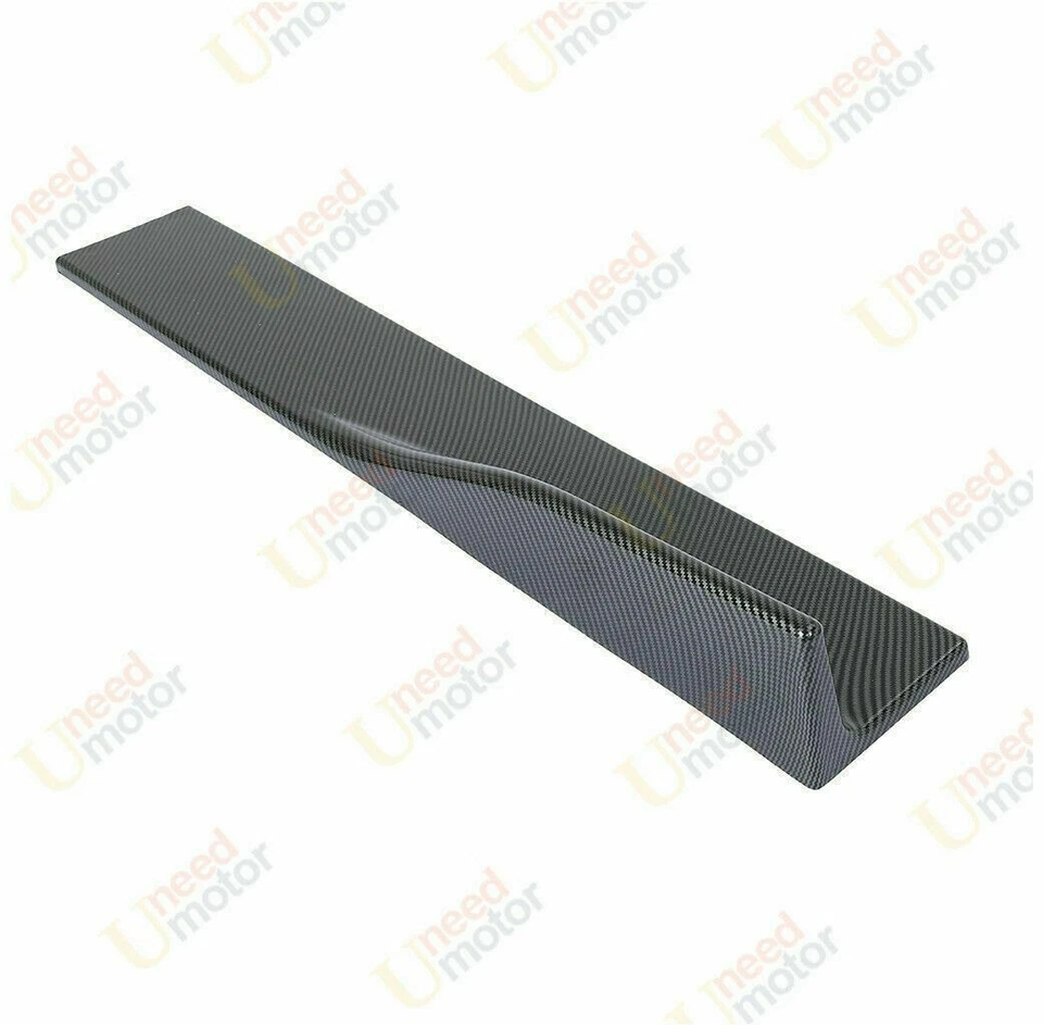 For ACURA Rocker Panel Lips Carbon Fiber Style Side Skirts Body Extensions Sedan - Image 4 of 4