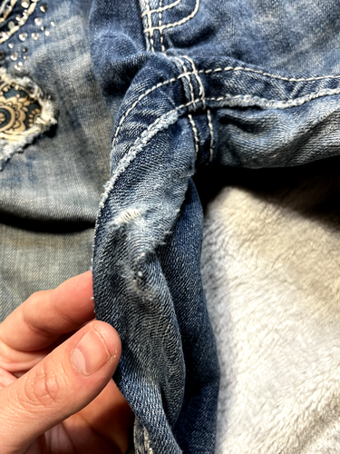 Stivaletto Miss Me Jeans donna 28 firmato slim taglio blu lavaggio medio invecchiato - Foto 4 di 16