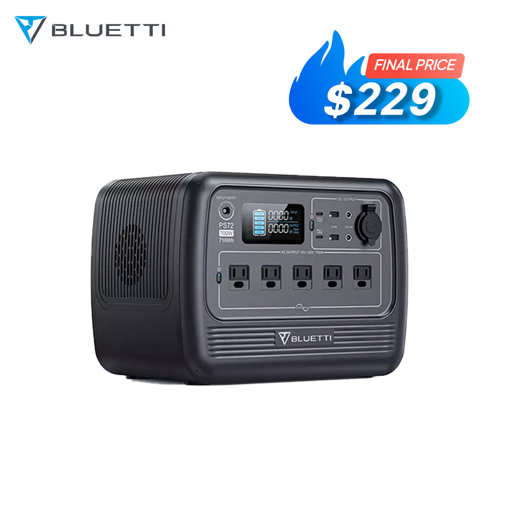 BLUETTI PS54 700W 537Wh Portable Power Station for Outdoor Camping/Emergency