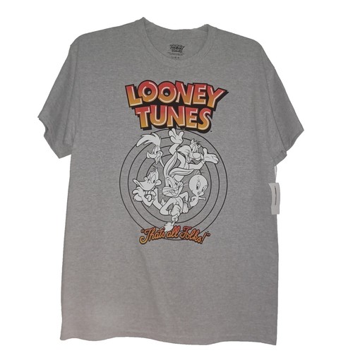 Kith x Looney Tunes That's All Folks Hoodie Heather Grey Size L | eBay