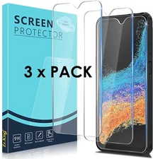 3 x Pieces Tempered Glass Screen Protector Film for Samsung Galaxy Xcover 6 Pro