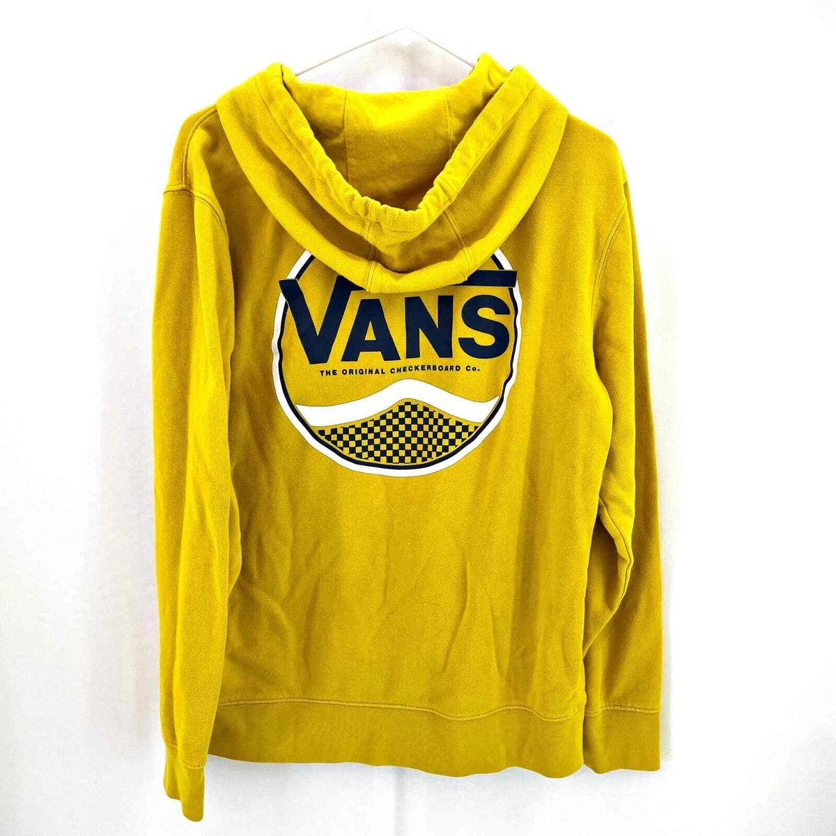 Vans yellow sale checkered hoodie