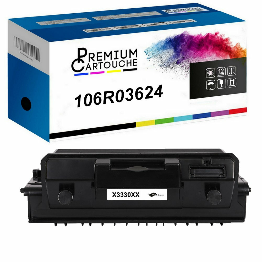 Toner 106R03624 Xerox compatible pour les dossiers du télétravail