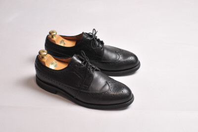 Men\'s Berwick 1707 Black Leather Brogue Oxford Shoes ‎ Size 10 UK / US 11 Mens BERWICK 1707 Black Leather Brogues Vibram Sole size UK  main image 2