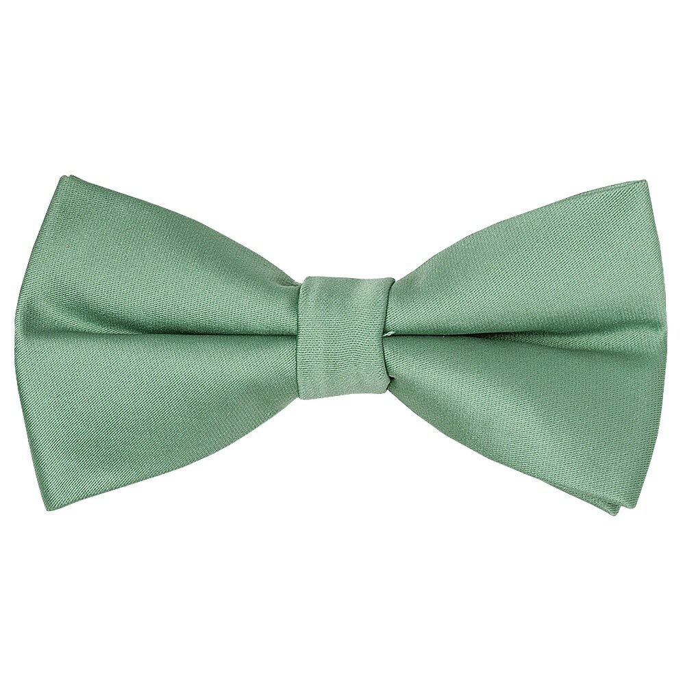 Pre Tied Plain Seagrass Boys Bow Tie Age 8-11 Kids Childrens Wedding Dickie Bow