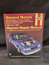 Haynes #38015 1982-1994 General Motors Repair Manual Skyhawk Cavalier Sunbird