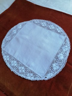 vintage hand crocheted doiley