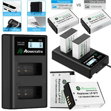 for Canon Eos M3 M5 M6 800D 200D SL2 Rebel T6i T6s T7i LPE17 Battery / Charger