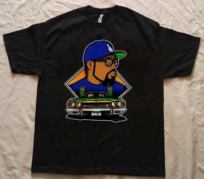 L.A Dodgers 'Ice Cube Hip Hop Lowrider Car T-Shirt Men's sizes S