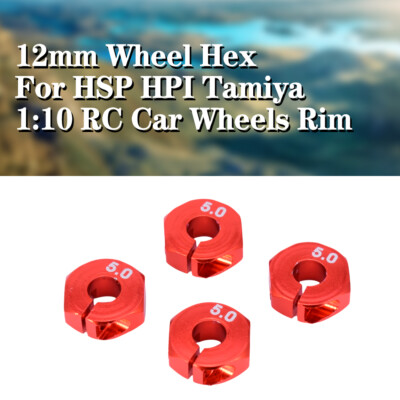 4pcs 5mm Thickness Wheel Hex 12mm Drive Hex with Pins for 1/10 RC Car Wheels Rim