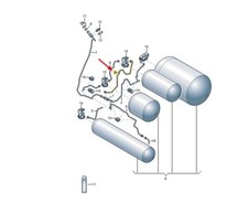 NEW AUDI A4 B9 GAS PIPE 8W9201420G T GENUINE