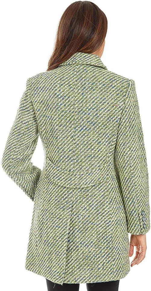 Donatella Women's Single Breasted Wool Walker Coat - Image 4 of 4