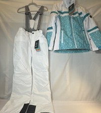 Women’s Med 2 Pc Snow Pants Jacket Coat Winter Waterproof Breathable Insulated