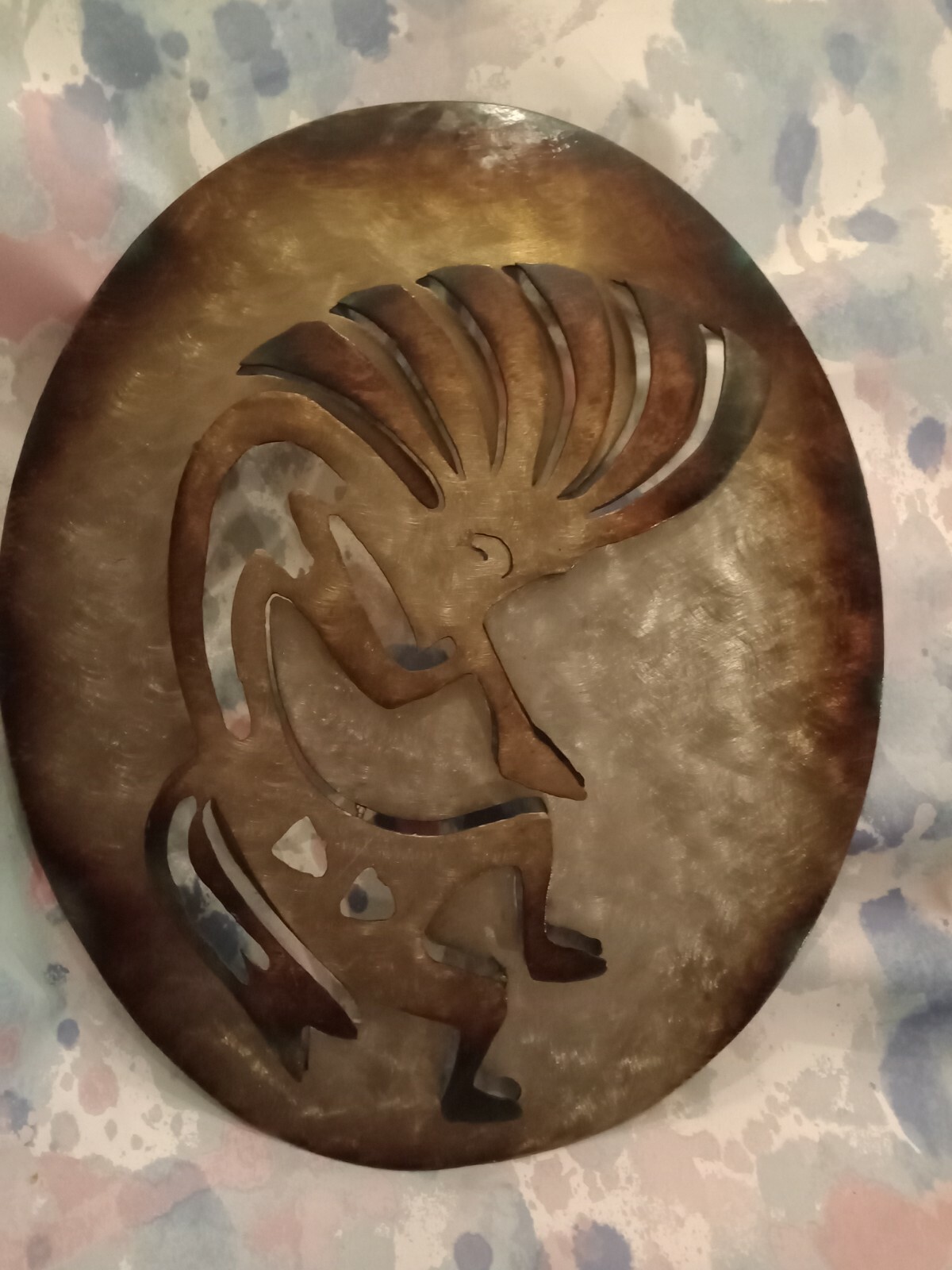 Rare Beautiful Large Kokopelli Dancer Native Heavy St… Gem