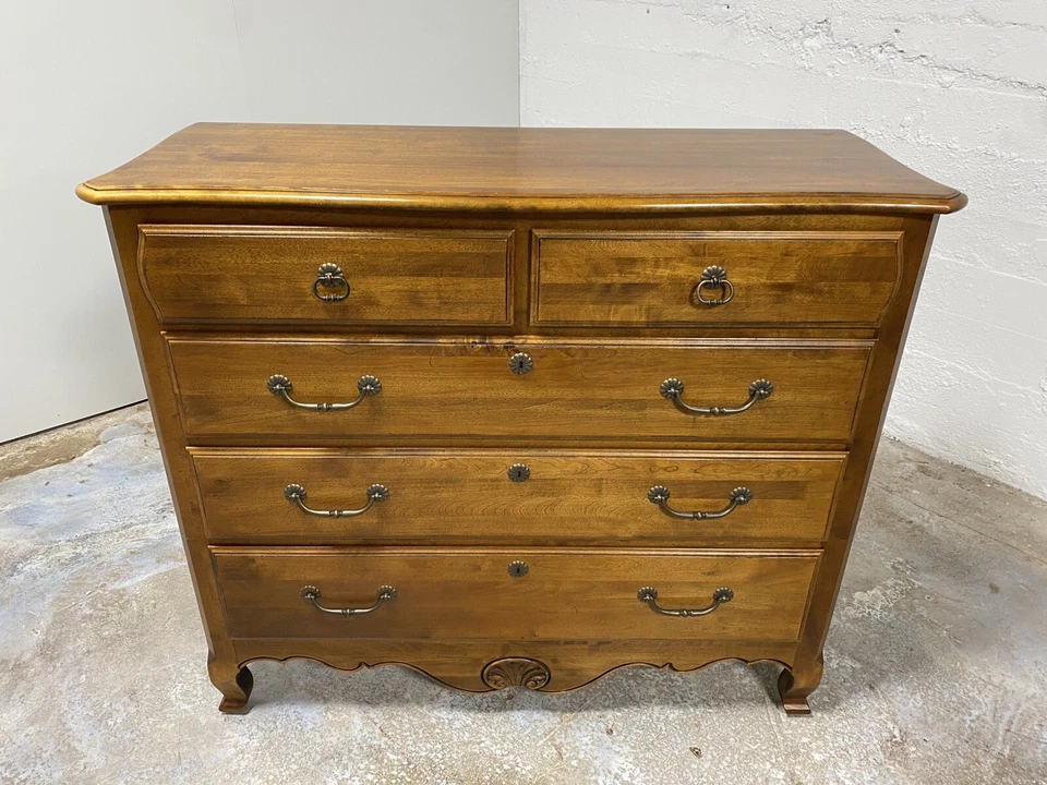 Ethan Allen Country French Tall Chest of Drawers - Image 4 of 4