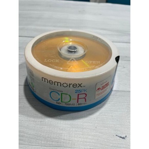 Memorex cool colors 25 pack CD-RW 80 mins NEW - Picture 2 of 6
